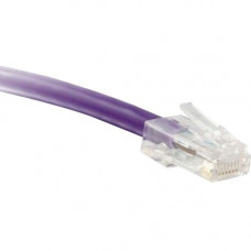ENET Cat5e Purple 35 Foot Non-Booted (No Boot) (UTP) High-Quality Network Patch Cable RJ45 to RJ45 - 35Ft - Lifetime Warranty C5E-PR-NB-35-ENC