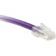 ENET Cat5e Purple 2 Foot Non-Booted (No Boot) (UTP) High-Quality Network Patch Cable RJ45 to RJ45 - 2Ft - Lifetime Warranty C5E-PR-NB-2-ENC
