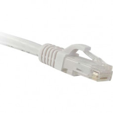 ENET Cat5e White 20 Foot Patch Cable with Snagless Molded Boot (UTP) High-Quality Network Patch Cable RJ45 to RJ45 - 20Ft - Lifetime Warranty C5E-WH-20-ENC