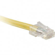 ENET Cat5e Yellow 35 Foot Non-Booted (No Boot) (UTP) High-Quality Network Patch Cable RJ45 to RJ45 - 35Ft - Lifetime Warranty C5E-YL-NB-35-ENC