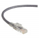 Black Box GigaBase 3 CAT5e 350-MHz Lockable Patch Cable (UTP), Gray, 5-ft. (1.5-m) - 5 ft Category 5e Network Cable for Network Device - First End: 1 x RJ-45 Male Network - Second End: 1 x RJ-45 Male Network - Patch Cable - Gray C5EPC70-GY-05
