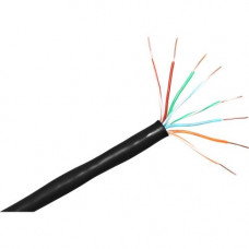 Cp Technologies ClearLinks 1000FT Cat. 6 550MHZ Solid Black Bulk Cable - Category 6 - 1000ft - Bare Copper - Bulk - Solid - Black C6-207-4P-BKS