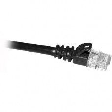 Cp Technologies ClearLinks 07FT Cat. 6 550MHZ Black Molded Snagless Patch Cable - RJ-45 - RJ-45 - 7ft - Black C6-BK-07-M