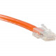 ENET Cat6 Orange 75 Foot Non-Booted (No Boot) (UTP) High-Quality Network Patch Cable RJ45 to RJ45 - 75Ft - Lifetime Warranty C6-OR-NB-75-ENC