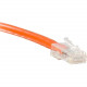 ENET Cat5e Orange 3 Foot Non-Booted (No Boot) (UTP) High-Quality Network Patch Cable RJ45 to RJ45 - 3Ft - Lifetime Warranty C5E-OR-NB-3-ENC
