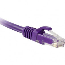 ENET Cat5e Purple 25 Foot Patch Cable with Snagless Molded Boot (UTP) High-Quality Network Patch Cable RJ45 to RJ45 - 25Ft - Lifetime Warranty C5E-PR-25-ENC