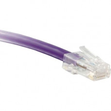 ENET Cat6 Purple 2 Foot Non-Booted (No Boot) (UTP) High-Quality Network Patch Cable RJ45 to RJ45 - 2Ft - Lifetime Warranty C6-PR-NB-2-ENC