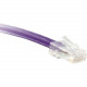 ENET Cat6 Purple 3 Foot Non-Booted (No Boot) (UTP) High-Quality Network Patch Cable RJ45 to RJ45 - 3Ft - Lifetime Warranty C6-PR-NB-3-ENC
