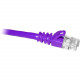 Cp Technologies ClearLinks 7FT CAT6 550MHZ Purple Molded Snagless Patch Cable - Category 6 for Network Device - 7 ft - 1 x RJ-45 Male Network - 1 x RJ-45 Male Network - Purple C6-PU-07-M