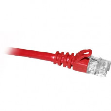 Cp Technologies ClearLinks 25FT Cat. 6 550MHZ Red Molded Snagless Patch Cable - 25 ft Category 6e Network Cable for Network Device - First End: 1 x RJ-45 Male Network - Second End: 1 x RJ-45 Male Network - Patch Cable - Red - RoHS Compliance C6-RD-25-M