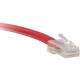 ENET Cat6 Red 20 Foot Non-Booted (No Boot) (UTP) High-Quality Network Patch Cable RJ45 to RJ45 - 20Ft - Lifetime Warranty C6-RD-NB-20-ENC