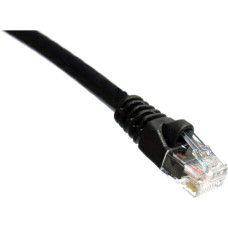 Accortec Cat.6 UTP Patch Network Cable - 1 ft Category 6a Network Cable for Network Device - First End: 1 x RJ-45 Male Network - Second End: 1 x RJ-45 Male Network - 10 Gbit/s - Patch Cable - Gold Plated Connector - 24 AWG - Black C6AMB-K1-ACC