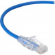 Black Box Slim-Net Cat.6a Patch UTP Network Cable - 3 ft Category 6a Network Cable for Patch Panel, Network Device, Wallplate - First End: 1 x RJ-45 Male Network - Second End: 1 x RJ-45 Male Network - Patch Cable - Blue - TAA Compliance C6APC28-BL-03