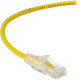 Black Box Slim-Net Cat.6a Patch UTP Network Cable - 4 ft Category 6a Network Cable for Patch Panel, Network Device - First End: 1 x RJ-45 Male Network - Second End: 1 x RJ-45 Male Network - Patch Cable - Yellow C6APC28-YL-04