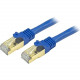 Startech.Com 15 ft Blue Cat6a Shielded Patch Cable - Cat6a Ethernet Cable - 15ft Cat 6a STP Cable - Snagless RJ45 - Long Ethernet Cord - 15 ft Category 6a Network Cable for Docking Station, Network Device, Notebook, Desktop Computer, Hub, Switch, Router, 