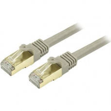 Startech.Com 25 ft Gray Cat6a Shielded Patch Cable - Cat6a Ethernet Cable - 25ft Cat 6a STP Cable - Snagless RJ45 - Long Ethernet Cord - 25 ft Category 6a Network Cable for Network Device - First End: 1 x RJ-45 Male Network - Second End: 1 x RJ-45 Male Ne