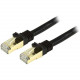 Startech.Com 2ft Black Cat6a Shielded Patch Cable - Cat6a Ethernet Cable - 2 ft Cat 6a STP Cable - Snagless RJ45 Ethernet Cord - 2 ft Category 6a Network Cable for Docking Station, Network Device, Notebook, Desktop Computer, Hub, Switch, Router, Print Ser