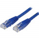 Startech.Com 100ft CAT6 Ethernet Cable - Blue Molded Gigabit CAT 6 Wire - 100W PoE RJ45 UTP 650MHz - Category 6 Network Patch Cord UL/TIA - 100ft Blue CAT6 Ethernet cable delivers Multi Gigabit 1/2.5/5Gbps & 10Gbps up to 160ft - 650MHz - Fluke tested 