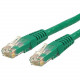 Startech.Com 20ft CAT6 Ethernet Cable - Green Molded Gigabit CAT 6 Wire - 100W PoE RJ45 UTP 650MHz - Category 6 Network Patch Cord UL/TIA - 20ft Green CAT6 Ethernet cable delivers Multi Gigabit 1/2.5/5Gbps & 10Gbps up to 160ft - 650MHz - Fluke tested 