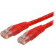 Startech.Com 10ft CAT6 Ethernet Cable - Red Molded Gigabit CAT 6 Wire - 100W PoE RJ45 UTP 650MHz - Category 6 Network Patch Cord UL/TIA - 10ft Red CAT6 Ethernet cable delivers Multi Gigabit 1/2.5/5Gbps & 10Gbps up to 160ft - 650MHz - Fluke tested to A