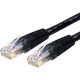 Startech.Com 1ft CAT6 Ethernet Cable - Black Molded Gigabit CAT 6 Wire - 100W PoE RJ45 UTP 650MHz - Category 6 Network Patch Cord UL/TIA - 1ft Black CAT6 Ethernet cable delivers Multi Gigabit 1/2.5/5Gbps & 10Gbps up to 160ft - 650MHz - Fluke tested to