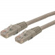 Startech.Com 15ft CAT6 Ethernet Cable - Gray Molded Gigabit CAT 6 Wire - 100W PoE RJ45 UTP 650MHz - Category 6 Network Patch Cord UL/TIA - 15ft Gray CAT6 Ethernet cable delivers Multi Gigabit 1/2.5/5Gbps & 10Gbps up to 160ft - 650MHz - Fluke tested to