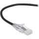 Black Box Slim-Net Cat.6 Patch UTP Network Cable - 7 ft Category 6 Network Cable for Patch Panel, Network Device - First End: 1 x RJ-45 Male Network - Second End: 1 x RJ-45 Male Network - Patch Cable - Black C6PC28-BK-07