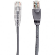 Black Box Slim-Net Cat.6 UTP Patch Network Cable - 7 ft Network Cable for Network Device - First End: 1 x RJ-45 Male Network - Second End: 1 x RJ-45 Male Network - Patch Cable - Gray C6PC28-GY-07