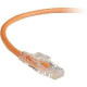 Black Box GigaBase 3 CAT5e 350-MHz Lockable Patch Cable (UTP), Orange, 15-ft. (4.5-m) - 15 ft Category 5e Network Cable for Network Device - First End: 1 x RJ-45 Male Network - Second End: 1 x RJ-45 Male Network - Patch Cable - Orange C5EPC70-OR-15