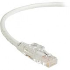 Black Box GigaTrue 3 CAT6 550-MHz Lockable Patch Cable (UTP), White, 5-ft. (1.5-m) - 5 ft Category 6 Network Cable for Network Device - First End: 1 x RJ-45 Male Network - Second End: 1 x RJ-45 Male Network - Patch Cable - White C6PC70-WH-05