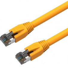 Axiom 15FT CAT8 2000mhz S/FTP Shielded Patch Cable Snagless Boot (Yellow) - 15 ft Category 8 Network Cable for Network Device - RJ-45 Male Network - RJ-45 Male Network - Patch Cable - Shielding - Gold, Nickel Plated Contact - Yellow C8SBSFTP-Y15-AX