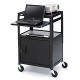 Bretford CA2642NS Presentation Cart with Cabinet - Black - TAA Compliance CA2642NS