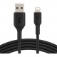 Belkin Lightning/USB Data Transfer Cable - 3.28 ft Lightning/USB Data Transfer Cable - Lightning Male Proprietary Connector - Type A Male USB - MFI - Black - 1 Pack CAA001BT1MBK