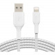 Belkin Lightning/USB Data Transfer Cable - 6.56 ft Lightning/USB Data Transfer Cable - Lightning Male Proprietary Connector - Type A Male USB - MFI - White CAA002BT2MWH