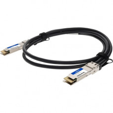 AddOn Twinaxial Network Cable - 6.56 ft Twinaxial Network Cable for Network Device, Transceiver, Server, Storage Device, Switch, Router - First End: 1 x QSFP-DD Network - Second End: 1 x QSFP-DD Network - 200 Gbit/s - Shielding - VW-1 - 28 AWG - 1 - TAA C