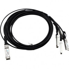 Axiom QSFP+ to 4 SFP+ Passive Twinax Cable 5m - 16.40 ft Twinaxial Network Cable for Network Device - First End: 1 x QSFP+ Male Network - Second End: 4 x SFP+ Male Network CAB-Q-S-5M-AX