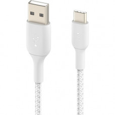 Belkin USB/USB-C Data Transfer Cable - 6.56 ft USB/USB-C Data Transfer Cable - Type A USB - Type C USB - White - 1 Pack CAB002BT2MWH