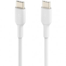 Belkin USB-C Data Transfer Cable - 3.28 ft USB-C Data Transfer Cable - Type C USB - Type C USB - White CAB003BT1MWH