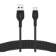 Belkin USB-A to USB-C Cable - 6.56 ft USB/USB-C Data Transfer Cable for iPad mini, iPad Air, iPad Pro, Smartphone, Tablet - First End: 1 x Type C Male USB - Second End: 1 x Type A Male USB - Black CAB010BT2MBK