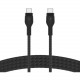Belkin USB-C to USB-C Cable - 6.56 ft USB-C Data Transfer Cable for iPad mini, iPad Air, iPad Pro, Smartphone, Tablet, Notebook, MacBook Air - First End: 1 x Type C Male USB - Second End: 1 x Type C Male USB - Black CAB011BT2MBK