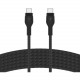 Belkin USB-C to USB-C Cable - 9.84 ft USB-C Data Transfer Cable for iPad mini, iPad Air, iPad Pro, Smartphone, Tablet, Notebook, MacBook Air - First End: 1 x Type C Male USB - Second End: 1 x Type C Male USB - Black CAB011BT3MBK