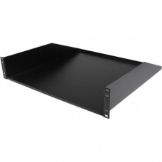 Startech.Com 2U Rack Mount Cantilever Shelf - Heavy Duty Fixed Server Rack Cabinet Shelf - 125lbs / 56kg - For Server - 2U Rack Height x 19" Rack Width x 18" Rack Depth - Rack-mountable - Black - Steel, Steel - 125 lb Static/Stationary Weight Ca