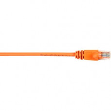 Black Box CAT5e Value Line Patch Cable, Stranded, Orange, 3-ft. (0.9-m), 25-Pack - 3 ft Category 5e Network Cable for Network Device - First End: 1 x RJ-45 Male Network - Second End: 1 x RJ-45 Male Network - Patch Cable - Orange - 25 Pack - RoHS Complianc