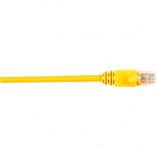 Black Box CAT5e Value Line Patch Cable, Stranded, Yellow, 3-ft. (0.9-m), 25-Pack - 3 ft Category 5e Network Cable for Network Device - First End: 1 x RJ-45 Male Network - Second End: 1 x RJ-45 Male Network - Patch Cable - Yellow - 25 Pack - RoHS Complianc