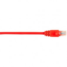 Black Box CAT5e Value Line Patch Cable, Stranded, Red, 7-ft. (2.1-m), 5-Pack - 7 ft Category 5e Network Cable for Network Device - First End: 1 x RJ-45 Male Network - Second End: 1 x RJ-45 Male Network - Patch Cable - Gold Plated Contact - Red - 5 Pack - 