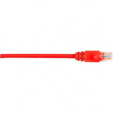 Black Box CAT5e Value Line Patch Cable, Stranded, Red, 2-ft. (0.6-m), 10-Pack - 2 ft Category 5e Network Cable for Network Device - First End: 1 x RJ-45 Male Network - Second End: 1 x RJ-45 Male Network - Patch Cable - Gold Plated Contact - Red - 10 Pack 