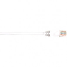 Black Box CAT5e Value Line Patch Cable, Stranded, White, 2-ft. (0.6-m), 10-Pack - 2 ft Category 5e Network Cable for Network Device - First End: 1 x RJ-45 Male Network - Second End: 1 x RJ-45 Male Network - Patch Cable - Gold Plated Contact - White - 10 P