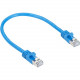 Black Box GigaTrue Cat.6a F/UTP Patch Network Cable - 1 ft Category 6a Network Cable for Network Device - First End: 1 x RJ-45 Male Network - Second End: 1 x RJ-45 Male Network - 10 Gbit/s - Patch Cable - Shielding - Gold Plated Contact - 26 AWG - Blue CA
