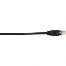 Black Box CAT6 Value Line Patch Cable, Stranded, Black, 1-ft. (0.3-m), 25-Pack - 1 ft Category 6 Network Cable for Network Device - First End: 1 x RJ-45 Male Network - Second End: 1 x RJ-45 Male Network - Patch Cable - Gold Plated Contact - Black - 25 Pac