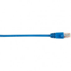 Black Box CAT6 Value Line Patch Cable, Stranded, Blue, 1-ft. (0.3-m), 25-Pack - 1 ft Category 6 Network Cable for Network Device - First End: 1 x RJ-45 Male Network - Second End: 1 x RJ-45 Male Network - Patch Cable - Gold Plated Contact - Blue - 25 Pack 